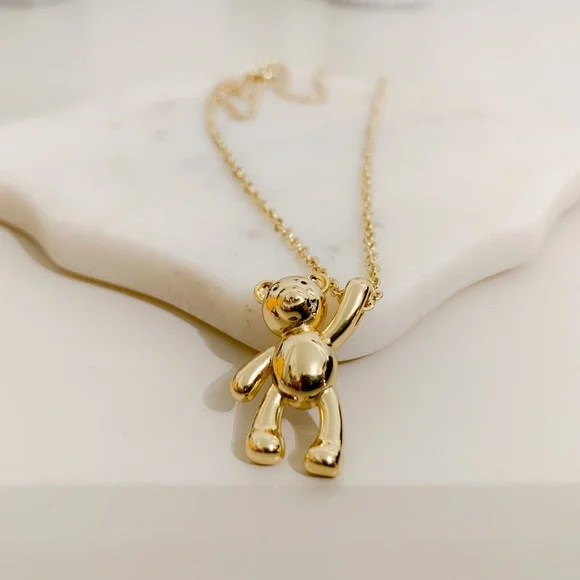 🐻Teddy Bear Necklace | 14k Gold Filled - Picture 6 of 9